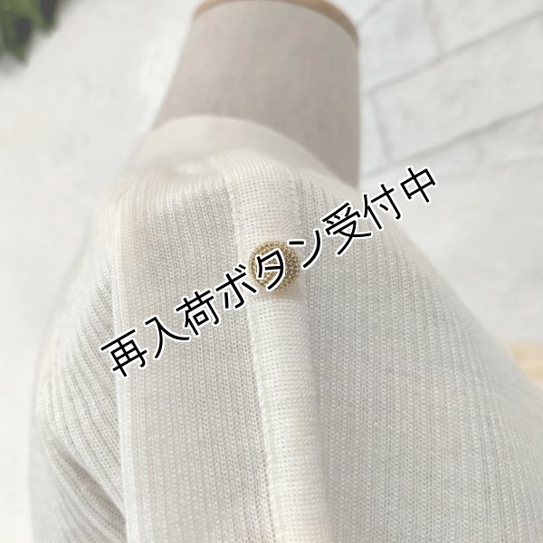 画像5: 【15,000円 →超特価 3900円＜在庫限り＞クーポン/POINT不可】袖リボン×金ボタンボウタイデザインセーター (5)