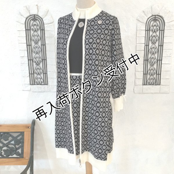 画像20: 【20,000円 →超特価 5900円<在庫限り>クーポン/POINT不可】ウェスト切替ジャガード編みハイネックニットワンピース (20)