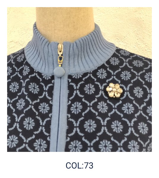 画像16: 【24,000円 →超特価 7,900円＜在庫限り＞クーポン/POINT不可】ジャガード編みハイネックニットロングジャケット (16)