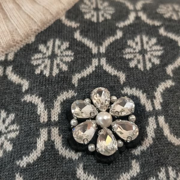 画像4: 【24,000円 →超特価 7,900円＜在庫限り＞クーポン/POINT不可】ジャガード編みハイネックニットロングジャケット (4)