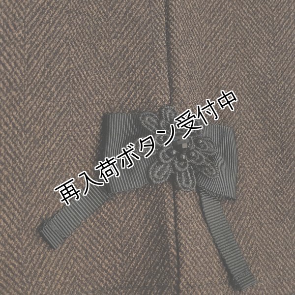 画像7: 【SuperBeauty  】裏起毛ヘリンボーン柄リボンモチーフ使いパンツ (7)