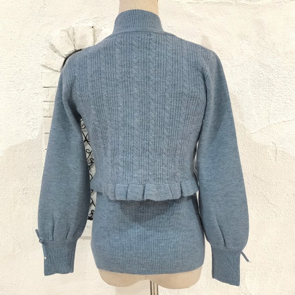 画像7: 【26,000円 →超特価 7900円<在庫限り>クーポン/POINT不可】 ニットボレロ×ハイネックセーターのニットアンサンブル (7)