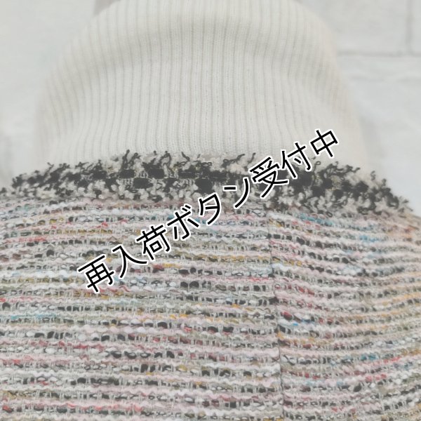 画像9: 【29,000円 →超特価 7900円<在庫限り>クーポン/POINT不可】ワンピース ウェストリボンデザインMIX糸ツイード生地ジャンパースカート (9)