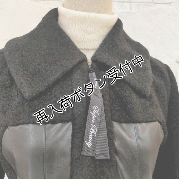 画像20: 【30,000円 →超特価 9900円＜在庫限り＞クーポン/POINT不可】ボア×合皮素材のジップアップジャケット (20)