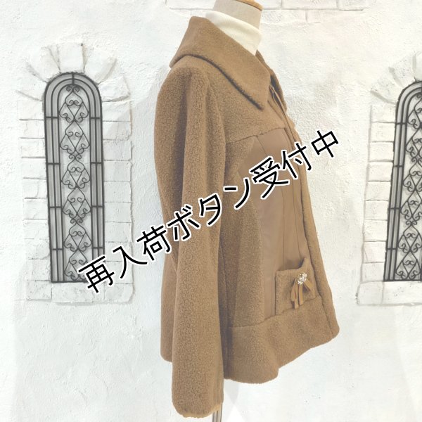 画像15: 【30,000円 →超特価 9900円＜在庫限り＞クーポン/POINT不可】ボア×合皮素材のジップアップジャケット (15)