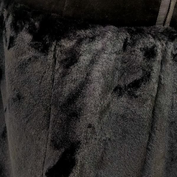 画像8: 【26,000円 →超特価 9900円＜在庫限り＞クーポン/POINT不可】ベロア×エコファー使いのノースリーブワンピース (8)