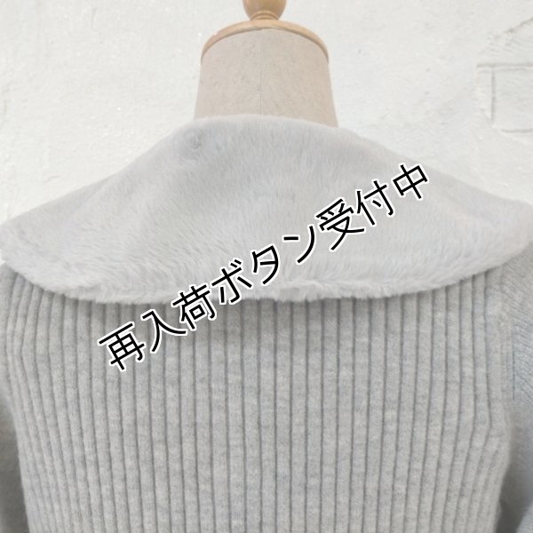 画像11: 【36,000円 →超特価 9900円＜在庫限り＞クーポン/POINT不可】襟&ウェストエコファー取り外し可ニットジャケット (11)