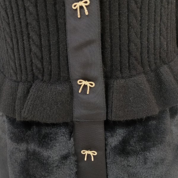 画像18: 【36,000円 →超特価 9900円＜在庫限り＞クーポン/POINT不可】襟&ウェストエコファー取り外し可ニットジャケット (18)