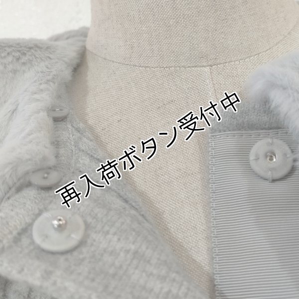 画像5: 【36,000円 →超特価 9900円＜在庫限り＞クーポン/POINT不可】襟&ウェストエコファー取り外し可ニットジャケット (5)