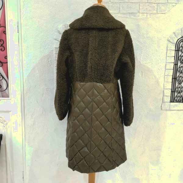 画像18: 【SuperBeauty 本日の日替わり逸品】45,000円 → 19,800円　大きな衿&ポケットデザインボア切替ダウンコート 2328002 (18)