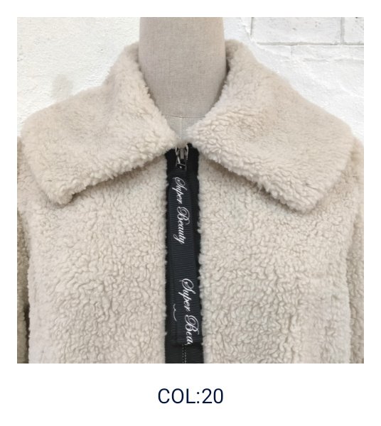 画像3: 【SuperBeauty 本日の日替わり逸品】45,000円 → 19,800円　大きな衿&ポケットデザインボア切替ダウンコート 2328002 (3)