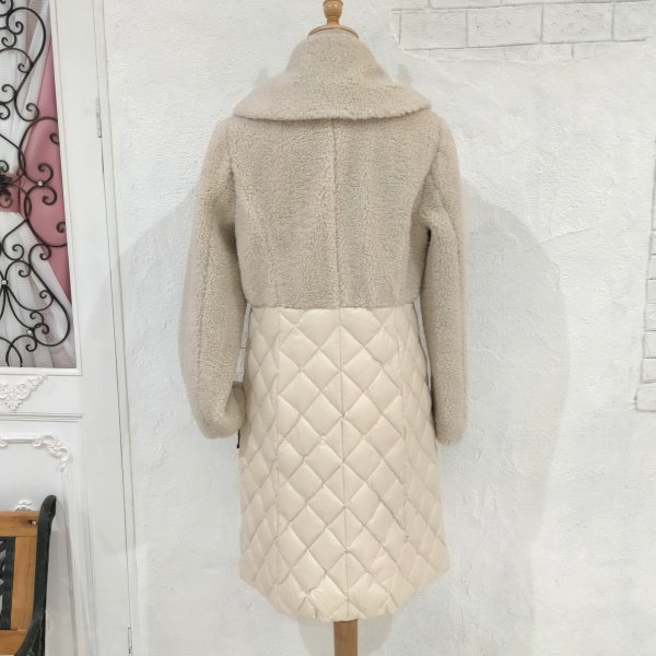 画像8: 【SuperBeauty 本日の日替わり逸品】45,000円 → 19,800円　大きな衿&ポケットデザインボア切替ダウンコート 2328002 (8)
