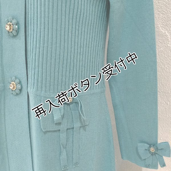 画像5: 【25,000円 →超特価 7900円<在庫限り>クーポン/POINT不可】前立てビジューモチーフニットジャケット (5)