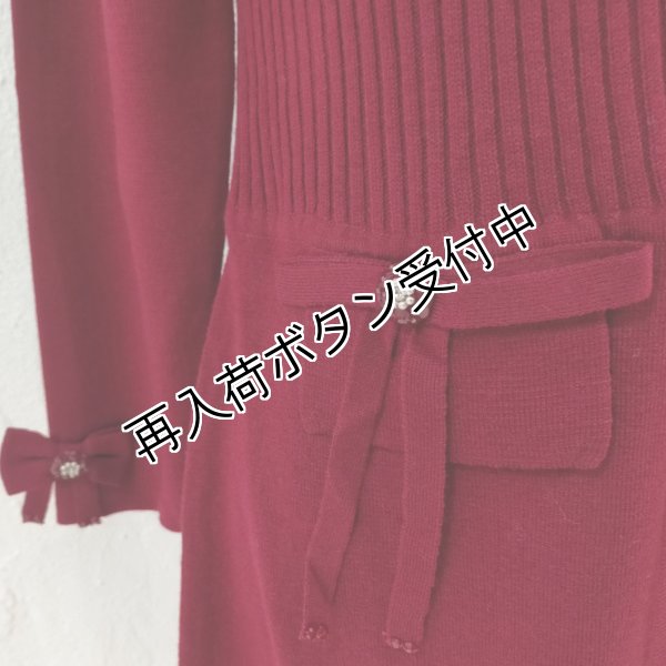 画像13: 【25,000円 →超特価 7900円<在庫限り>クーポン/POINT不可】前立てビジューモチーフニットジャケット (13)