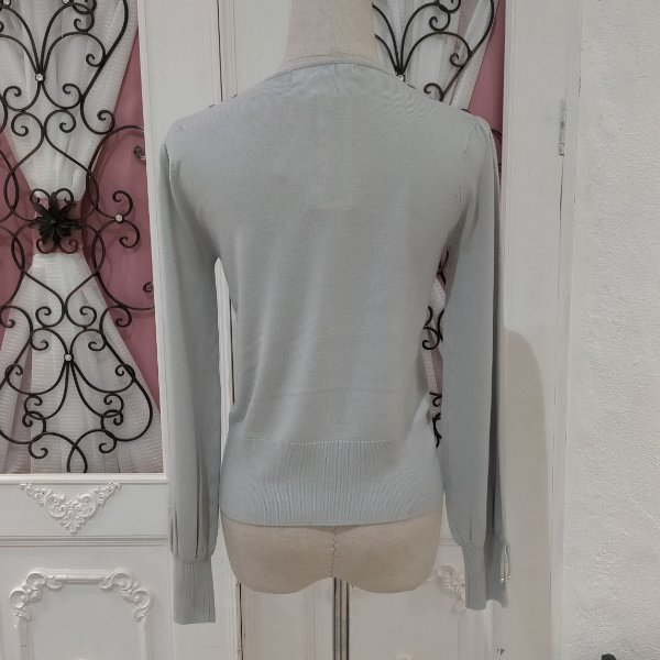 画像6: 【18,000円 →超特価 4900円＜在庫限り＞クーポン/POINT不可】胸元同色レースニットプルオーバー (6)