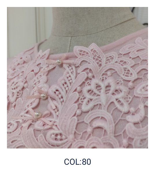 画像11: 【18,000円 →超特価 4900円＜在庫限り＞クーポン/POINT不可】胸元同色レースニットプルオーバー (11)