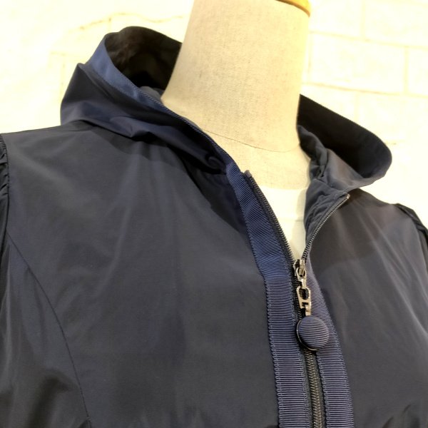 画像18: 【SuperBeauty  】★リボン×ギャザーデザインフード付きロングコート (18)