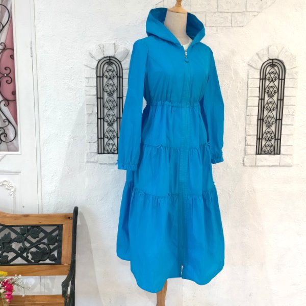 画像11: 【SuperBeauty  】★リボン×ギャザーデザインフード付きロングコート (11)