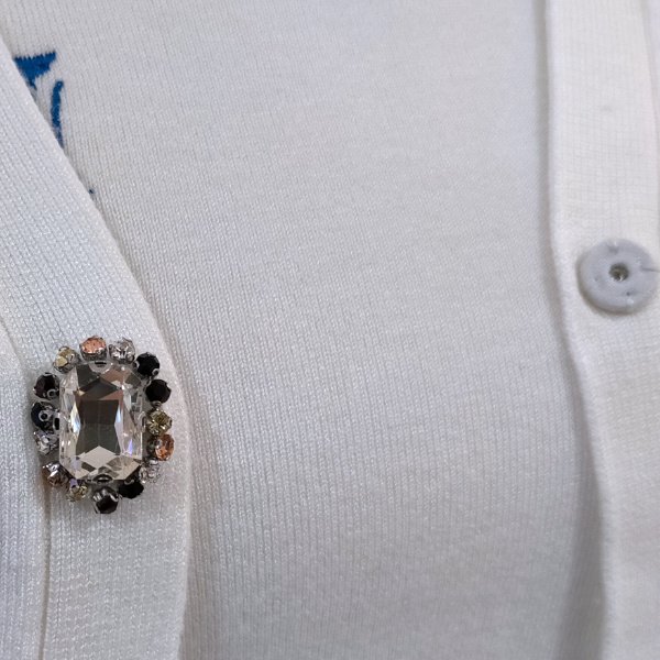 画像5: 【SuperBeauty  】★Paris刺繍入りカーディガン (5)