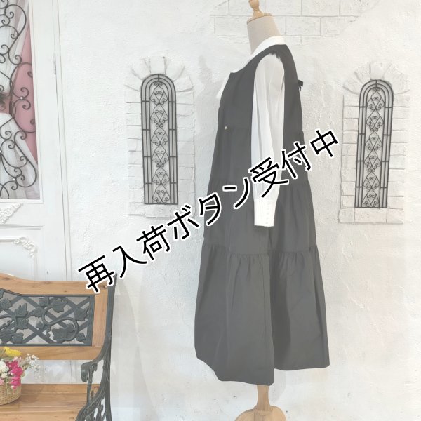 画像15: 【SuperBeauty  】タフタ素材ギャザー切替ロングジレ (15)