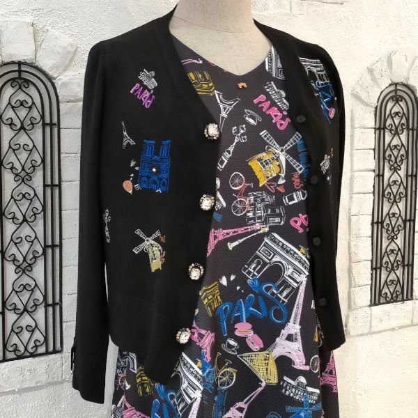 画像10: 【SuperBeauty  】★Paris刺繍入りカーディガン (10)