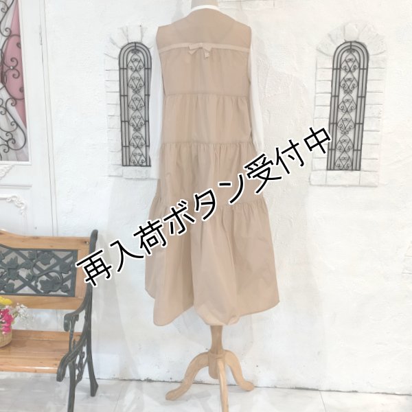 画像5: 【SuperBeauty  】タフタ素材ギャザー切替ロングジレ (5)