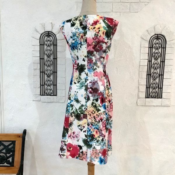 画像6: 【SuperBeauty  】★胸元フリル×ビジュー使い花柄ワンピース (6)