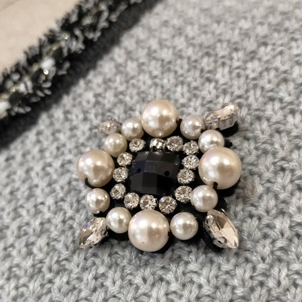 画像3: 【SuperBeauty 本日の日替わり逸品 】24,000円 → 9,900円ツイードデザイン　ニットジャケット (3)