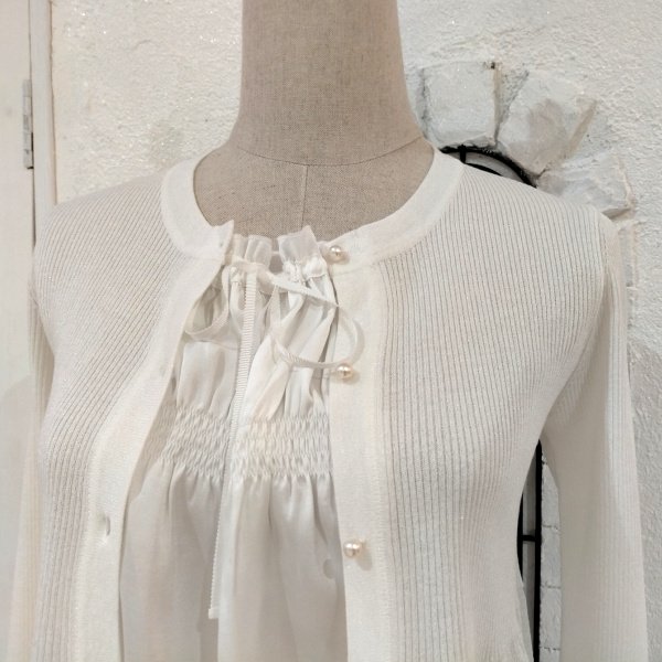 画像3: 【SuperBeauty  】★ラメ入りニットレイヤード風チュニック (3)