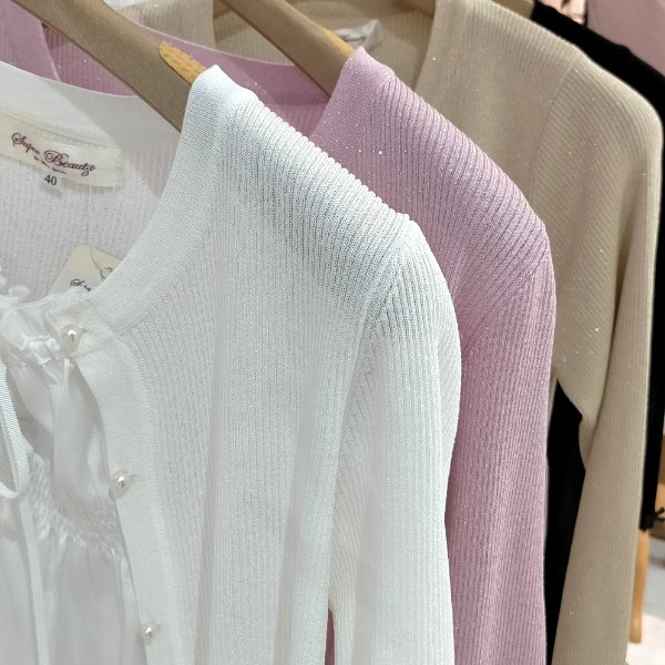 画像5: 【SuperBeauty  】★ラメ入りニットレイヤード風チュニック (5)