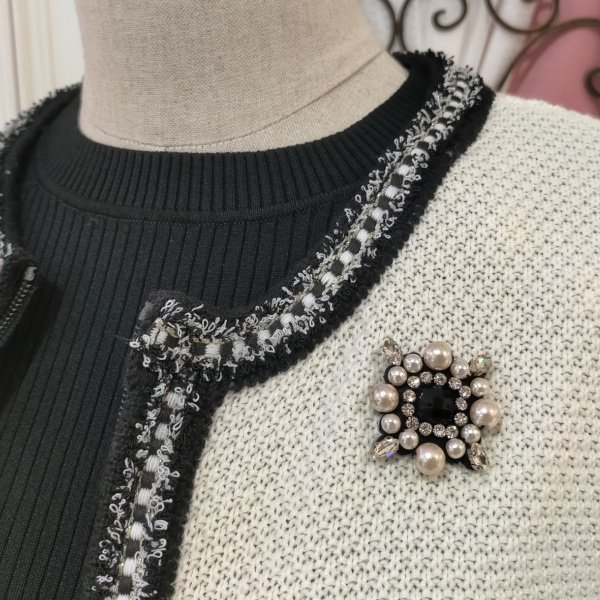 画像10: 【SuperBeauty 本日の日替わり逸品 】24,000円 → 9,900円ツイードデザイン　ニットジャケット (10)