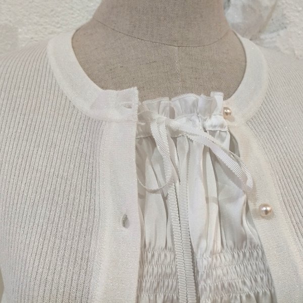 画像2: 【SuperBeauty  】★ラメ入りニットレイヤード風チュニック (2)