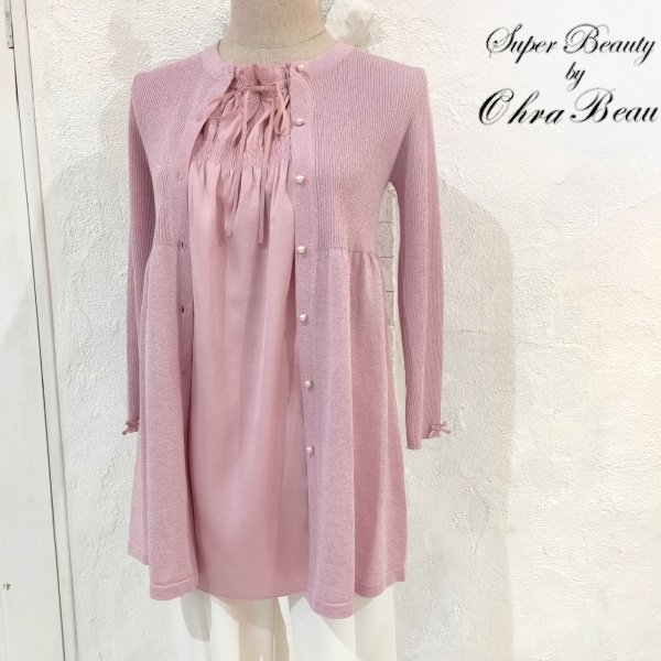 画像6: 【SuperBeauty  】★ラメ入りニットレイヤード風チュニック (6)