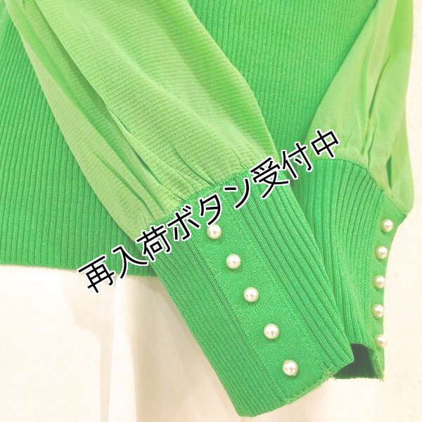 画像3: 【15,000円 →超特価 4900円＜在庫限り＞クーポン/POINT不可】袖パワーネット素材ポウタイニットPO《送料220円代引は通常送料》 (3)