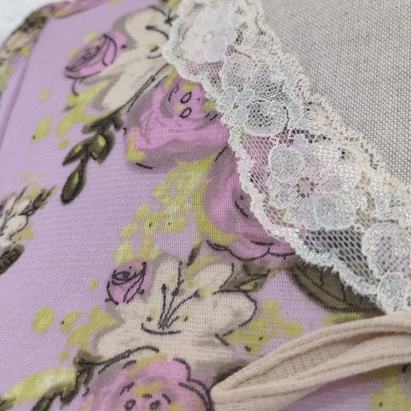 画像4: 【SuperBeauty  】★花柄レース切替ワンピース (4)