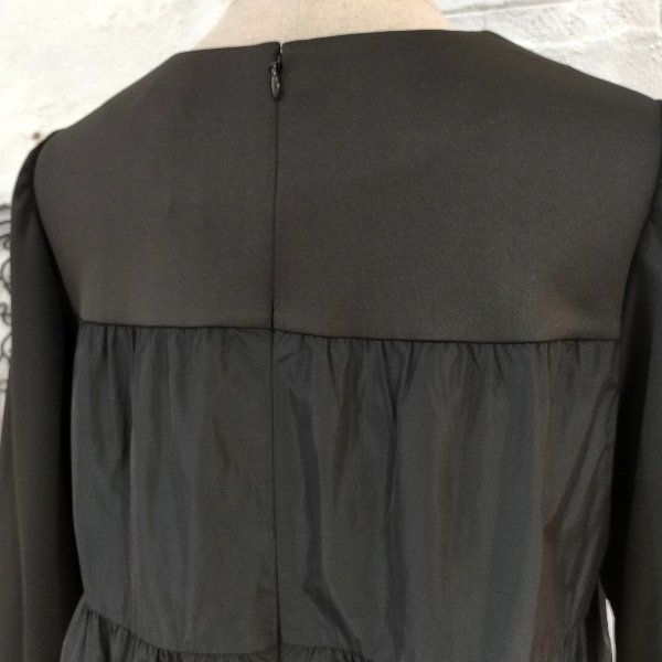 画像14: 【SuperBeauty  】★タフタ×ニット素材ギャザーデザインワンピース (14)