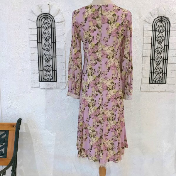 画像8: 【SuperBeauty  】★花柄レース切替ワンピース (8)