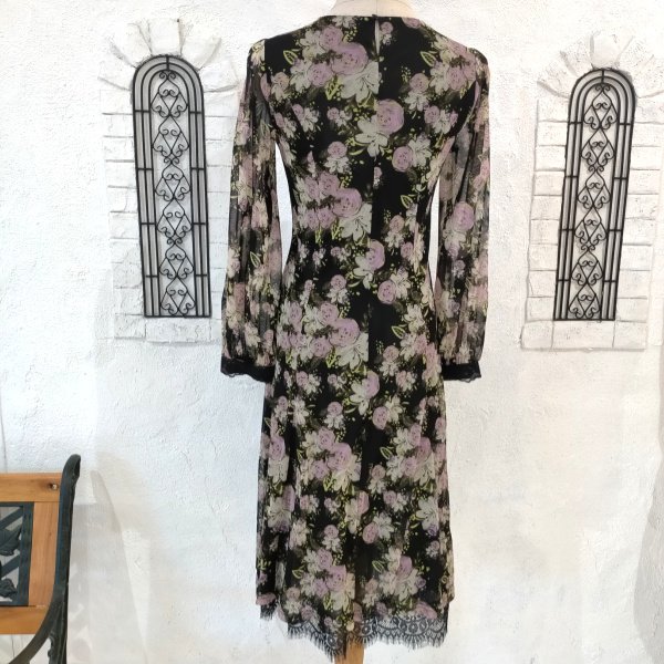 画像14: 【SuperBeauty  】★花柄レース切替ワンピース (14)