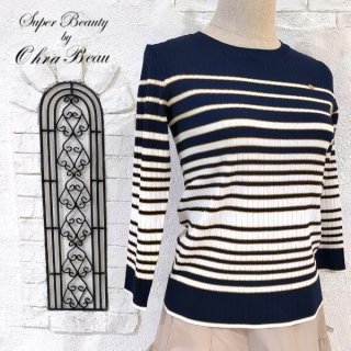Super Beauty ホワイト Tシャツ 40 Deux Allures/ドゥ アリュール】プリントTシャツ（Tシャツ