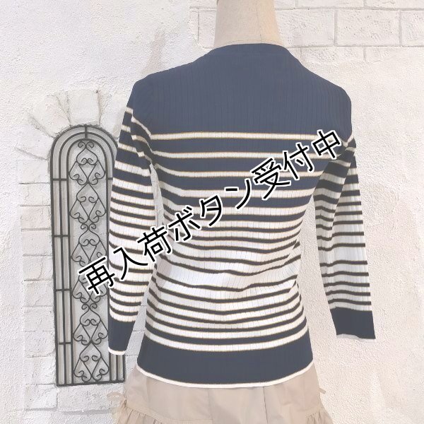 画像4: 【14,000円 →超特価 2900円＜在庫限り＞クーポン/POINT不可】ボーダー柄ニットプルオーバー《送料220円代引は通常送料》 (4)
