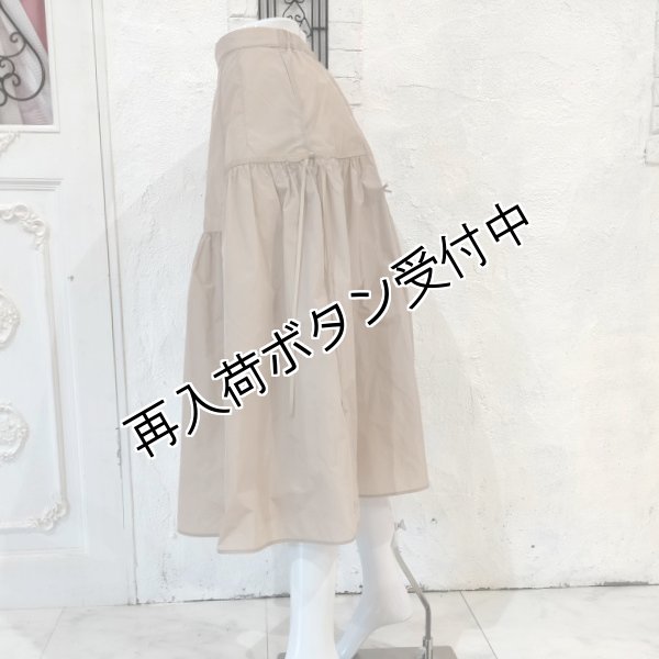 画像5: 【SALE 50%OFF＋ポイント利用可 】タフタ素材ギャザーデザインスカート (5)