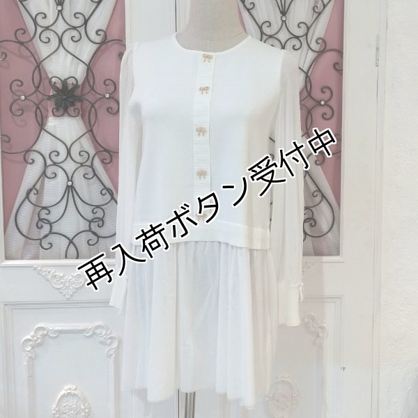 画像10: 【SuperBeauty  】★パワーネット素材切替ニットチュニック (10)