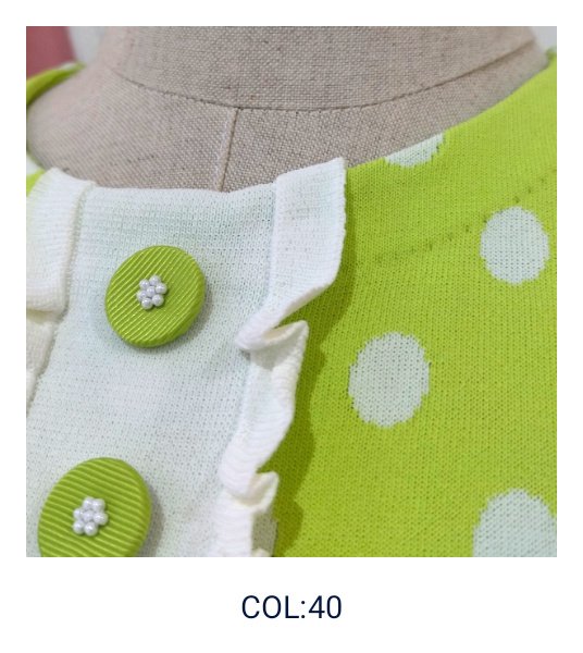 画像11: 【20,000円 →超特価 4,900円＜在庫限り＞クーポン/POINT不可】水玉柄半袖ニットワンピース (11)