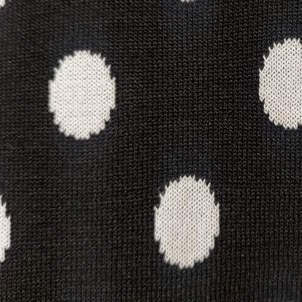 画像6: 【20,000円 →超特価 4,900円＜在庫限り＞クーポン/POINT不可】水玉柄半袖ニットワンピース (6)