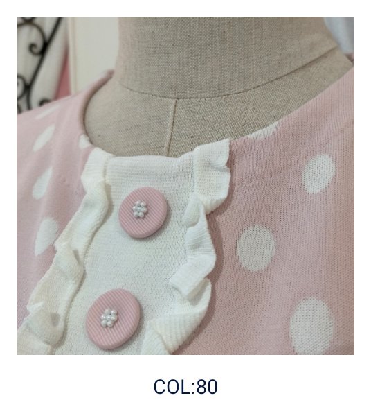 画像8: 【20,000円 →超特価 4,900円＜在庫限り＞クーポン/POINT不可】水玉柄半袖ニットワンピース (8)