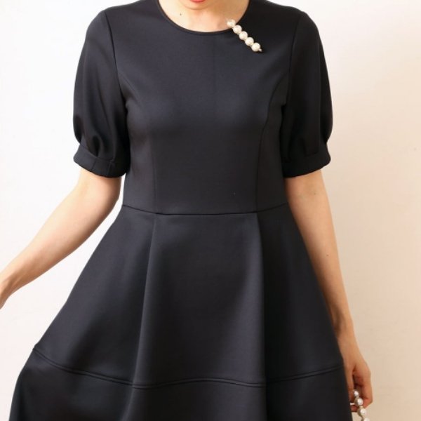 画像5: 【50%OFF＋ポイント利用可 Pont Neuf 2024】手洗い可 パフ袖カンパネラフィット＆フレアワンピース＜送料無料＞ (5)