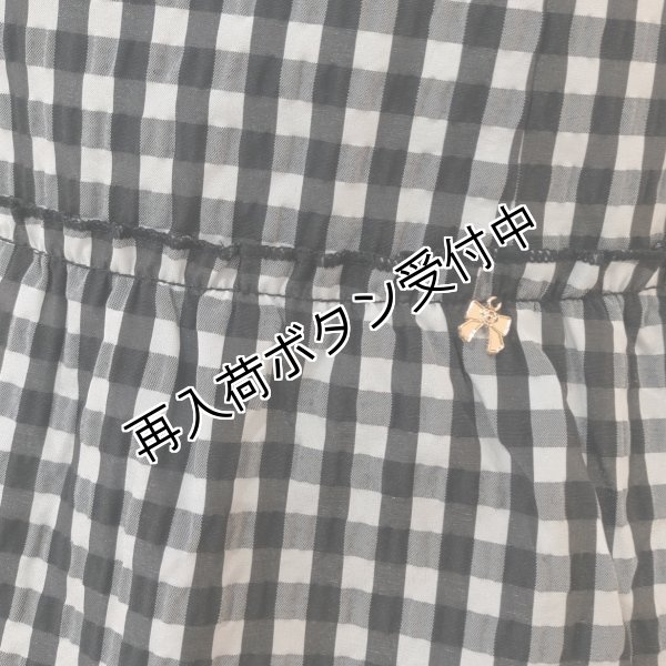 画像3: 【SuperBeauty  】ギンガムチェック柄チュニックブラウス (3)