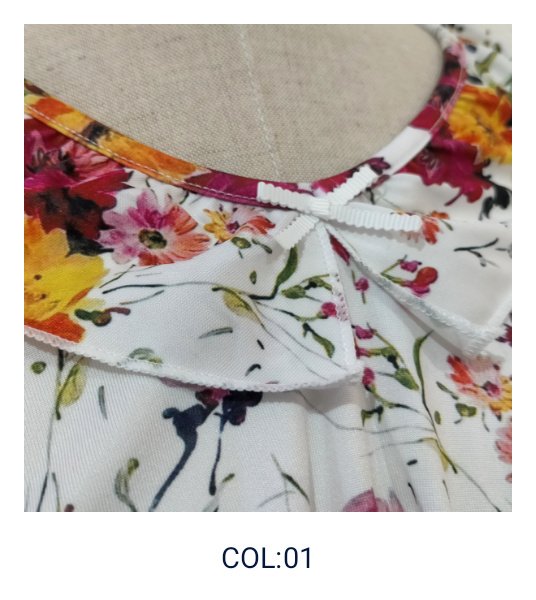 画像11: 【16,000円 →超特価 5900円＜在庫限り＞クーポン/POINT不可】★バラ柄プリント襟フリルワンピース (11)