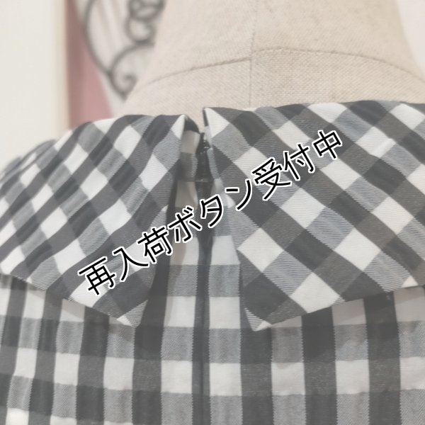 画像7: 【SuperBeauty  】ギンガムチェック柄チュニックブラウス (7)