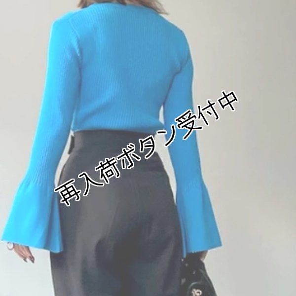 画像5: 【LaLa 50％OFF】フレア袖のニットプルオーバー (5)